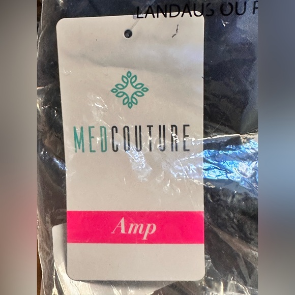 Med Couture Amp Tapered Leg Scrub Pant(MC101) NIP Black Small Reg - Picture 9 of 9